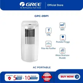AC PORTABLE 1PK GREE GPC—09P1 SECOND LIKE NEW PEMAKAIAN PRIBADI