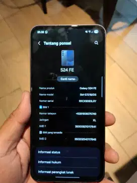 Samsung Galaxy S24 FE 8/256gb Garansi ON