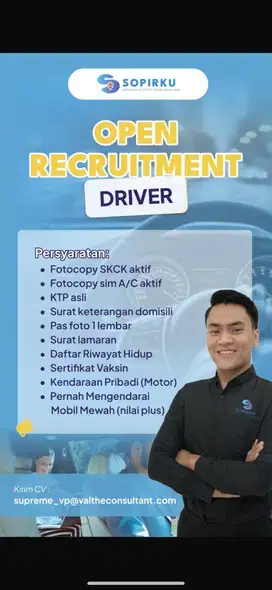 lowongan kerja driver