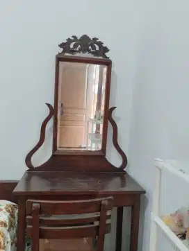 Meja Rias Jati  + Kursi