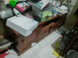 Murah Meja TV kayu jati ukuran P150cm T50cm L50cm