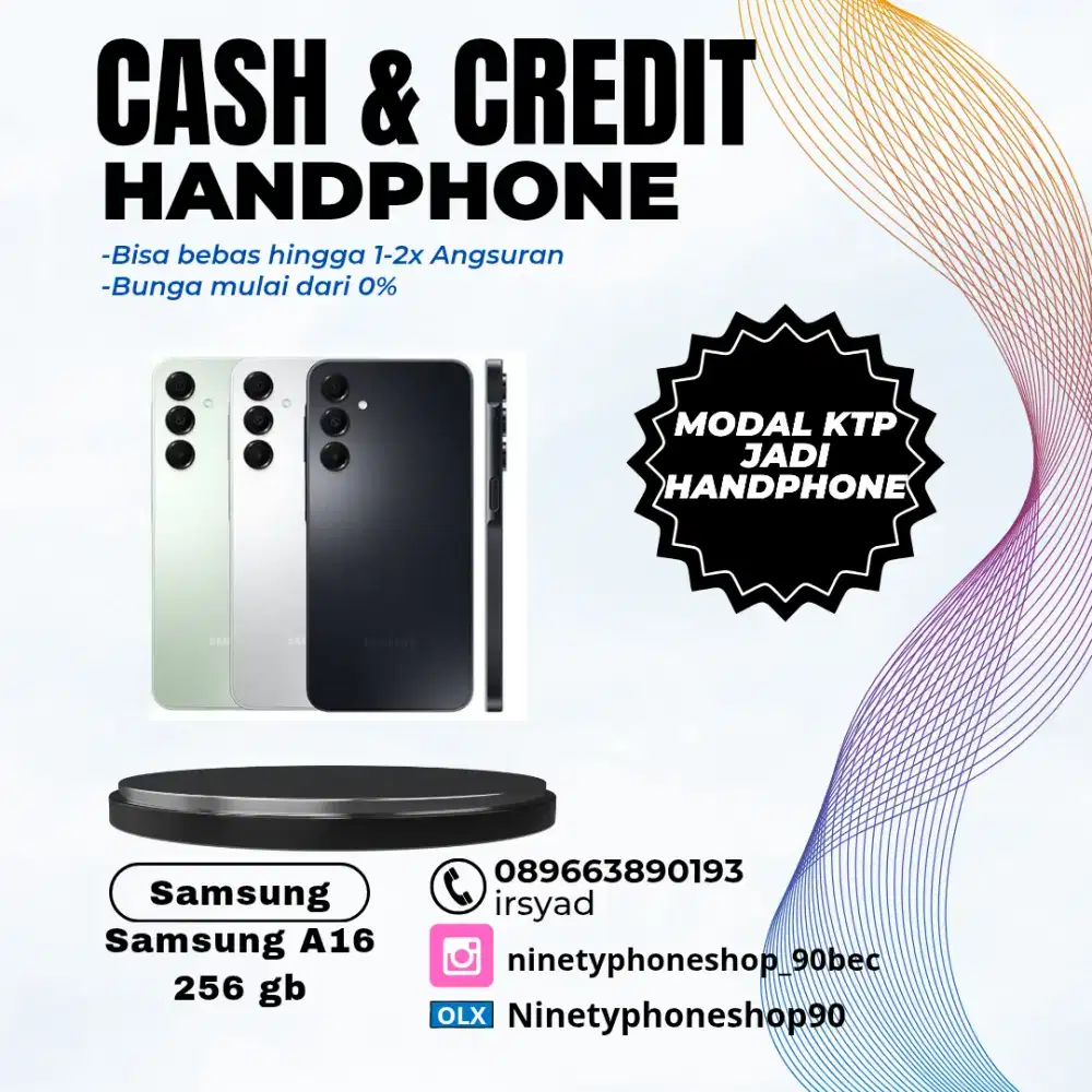 Samsung A16 8/256 gb Cash & Credit tanpa dp
