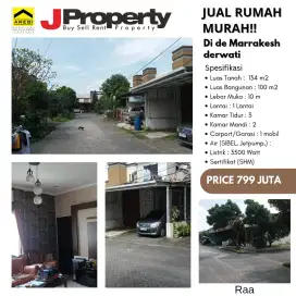 Jual Bu rumah de maracesh 700 JT an Jarang ada Lt 134