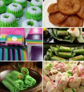 Aneka kue basah tersedia jg snack box
