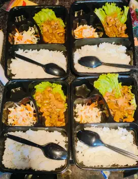 Nasi Bento . Ayam Teriyaki