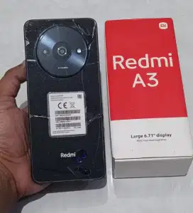 REDMI A3 4/128GB KELENGKAPAN HP+DOSBOK SAJA SEGEL NORMAL JAYA
