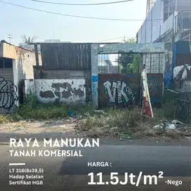 Manukan - Dijual Tanah Strategis Komersial