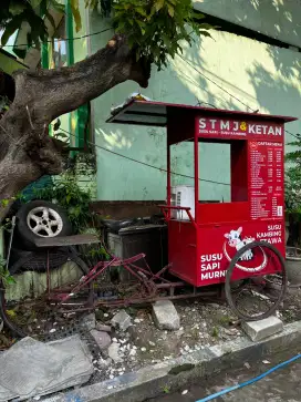 Gerobak becak second
