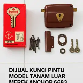 Dijual Kunci Pintu Model Tanam Luar Merek Anchor 6683 (Bekas)