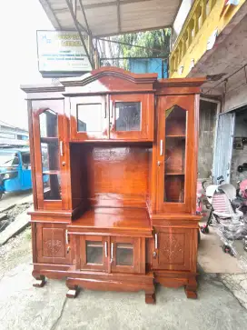 Buffet tv lemari tv susun kayu