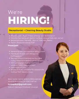 Lowongan Kerja Receptionist