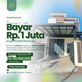 Rumah murah 2 lantai dekat sepanjang Surabaya KPR tanpa Dp