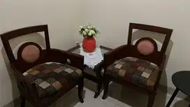 1 set Kursi & meja jati asli