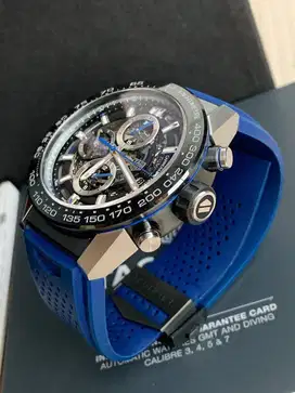 AG Heuer Carrera Skeleton Blue