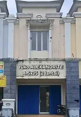 Disewakan ruko alexandrite hadap jalan raya gading serpong