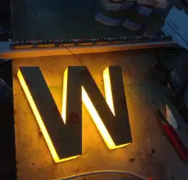 Neonbox signage lettering