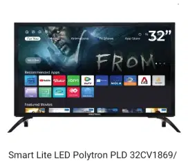 TV SMART POLYTRON 32 INCI TERBARU DAN SUDAH DIGITAL BERSEGEL RESMI