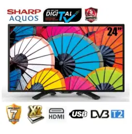 TV DIGITAL 24 INCI SHARP TERBARU 2025 BERSEGEL GARANSI 5 TAHUN