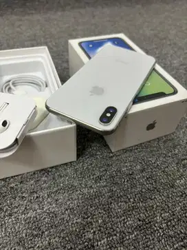 Iphone X 256gb Silver SEMUA NORMAL Fullset Jual Murah BJM