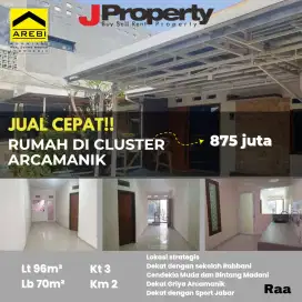 Jual butuh Rumah Cluster Arcamanik Endah 800 JT an Lt 96