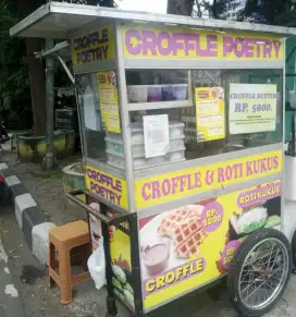 Jual cepat gerobak / roda, siap jualan