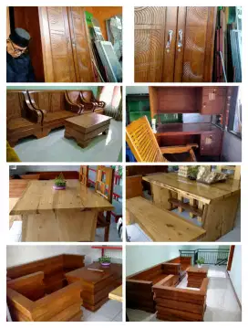 Meja kerja, kursi tamu, Almari dll