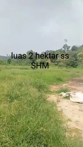 Di jual lhan tanah darat lt 2 hektar sd SHM viu bgus cocok buat vila