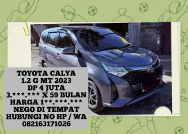 TOYOTA CALYA 1.2 G MT 2023 DP 4 JUTA