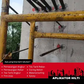 Aplikator Hilti Pemasangan Besi Rebar (Beton) D25