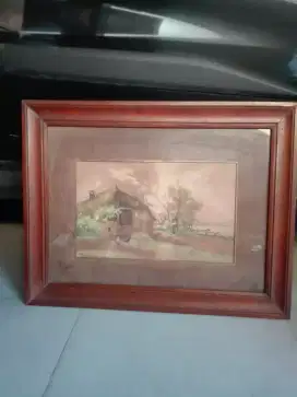 Lukisan Eropa Kuno Panorama Indah.