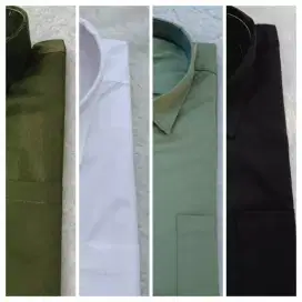 KEMEJA LENGAN PANJANG UKURAN BESAAR (75x60cm) BAHAN KATUN TEBAL TOYOBO