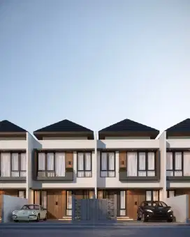 Rumah mewah 2lantai di tengah kota harga murah jalan lebar