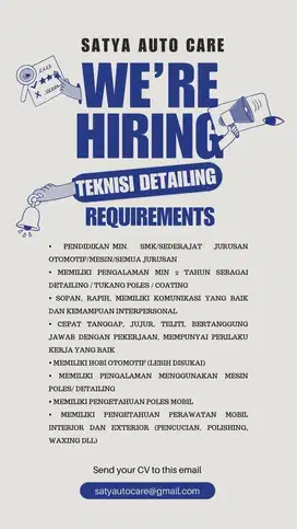 Teknisi Detailing