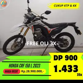 HONDA CRF 150 L TAHUN 2023 KREDIT DP 900RIBU ANGSURAN TERJANGKAU