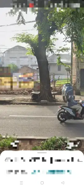 Jual lahan 600m² pinggir jln.raya dr. Radjiman Pulogadung