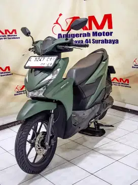 Istimewa Km 4 Ribu Honda Beat Deluxe keyless tahun 2024 Hijau doff