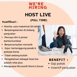 HOST LIVE (Full time)