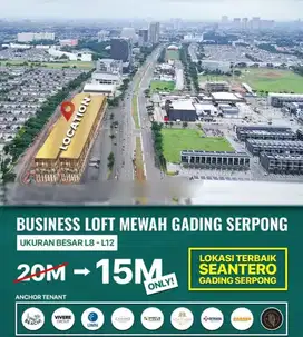 Iconix infinite studio Loft bsd City 8m 4 lantai + lift very prestige