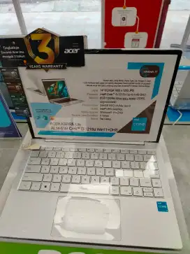 Ready Laptop Acer Aspire Lite i3 Ram 8/256GB