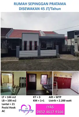 DISEWAKAN RUMAH DI SEPINGGAN PRATAMA