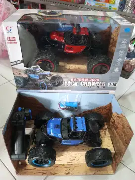 Mainan Anak Rc Rock crawler Non Asap Cas