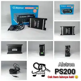 ALCTRON PS200 PHANTOM POWER POWER SUPPLY PREAMP 48V PORTABLE BATERAI