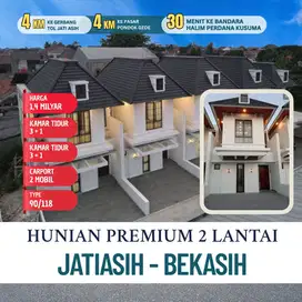 Rumah 2 lantai nempel pondok gede dekat gerbang tol Jatiasih