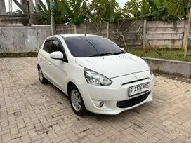 Mitsubishi Mirage Exceed At Putih Tahun 2015 Tgn 1 Orisinil Siap Pakai