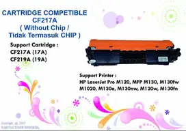 Cartridge Toner Compatible HP CF217A 17A HP LJ Pro M102 ( TANPA CHIP )