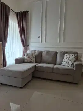 Sofa informa L - abu-abu