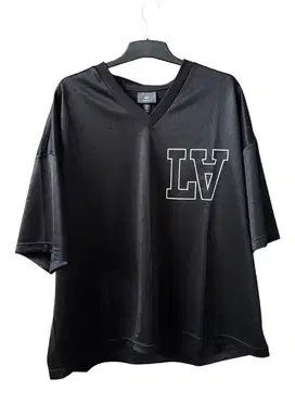 Kaos jersey oversize fit hitam XL LA simple nice H*M