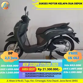HONDA NEW SCOOPY STYLISH 2025 CASH/KREDIT SYARAT MUDAH KTP/KK