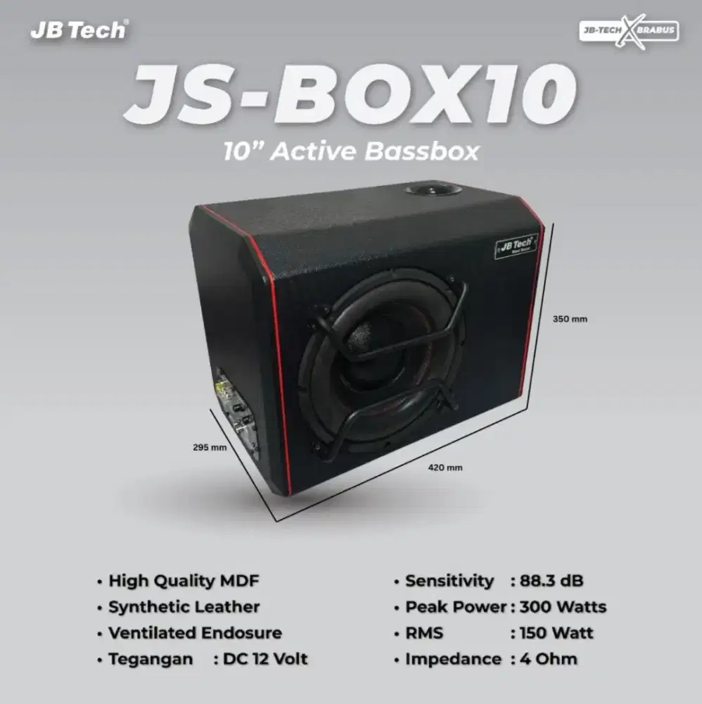 BassBOX JB-Tech JS-BOX10 New