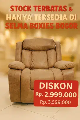 Obral sofa recliner murah bisa goyang